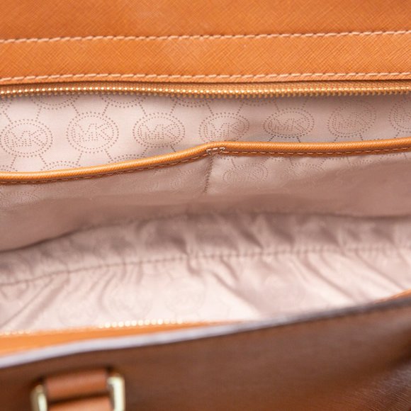 MICHAEL KORS 👜 Selma Satchel Purse Brown Large - Picture 7 of 7